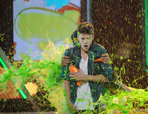 Justin Bieber slimed