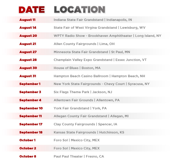 Big Time Rushers México Street Team Fechas del Tour de Big Time Rush