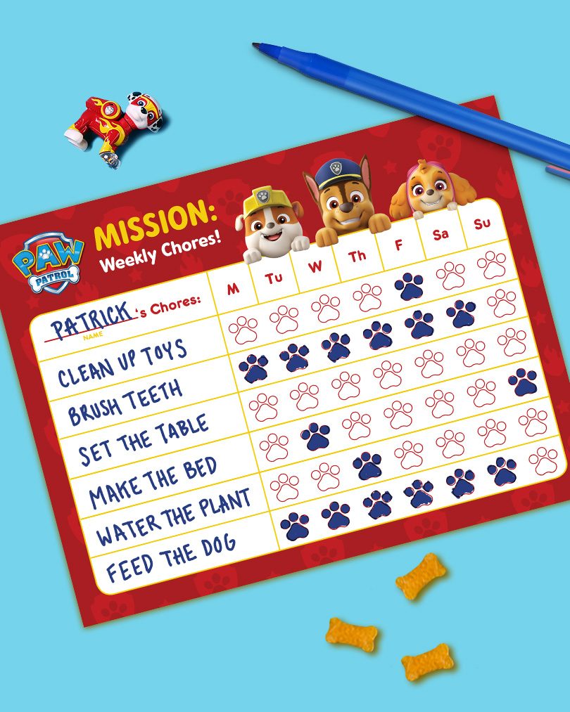 PAW Patrol Mission: Weekly Chore Chart thumbnail
