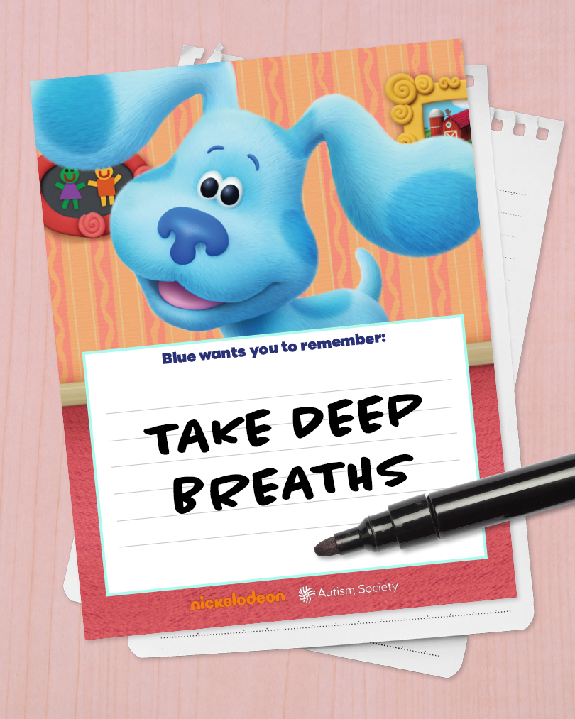 Blues Clues & You! Take Deep breaths power card pdf thumbnail