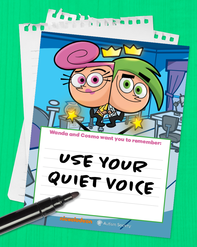 Cosmo and Wanda Fairly Odd Parents use your quiet voice power card thumbnail