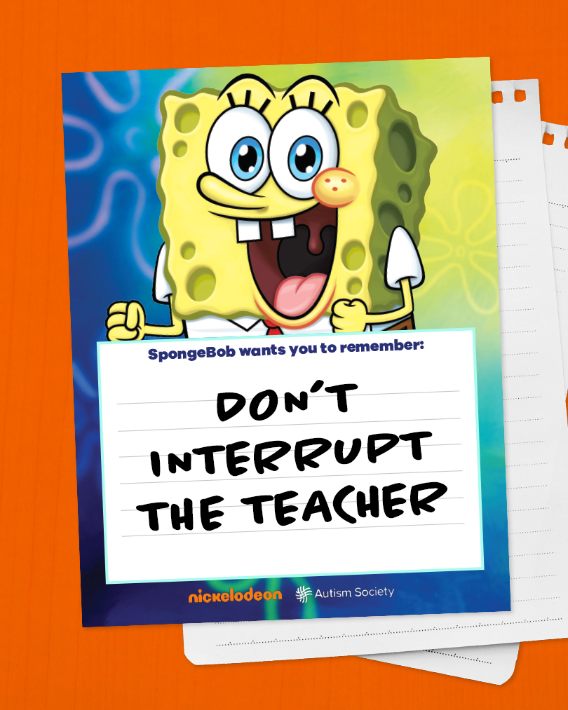 SpongeBob SquarePants Power Card Don't Interrupt The Teacher thumbnail