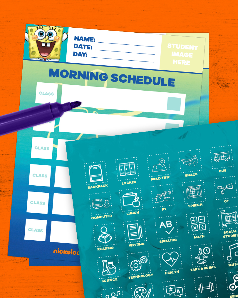 SpongeBob SquarePants and autism society school schedule thumbnail